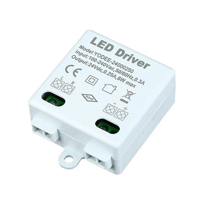 AC to DC 6W LED Power Supply for Compact Installation (DC24V)