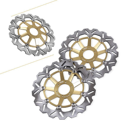 Front Brake Rotors R+L for Honda CBR1100XX (1997–1998) Gold
