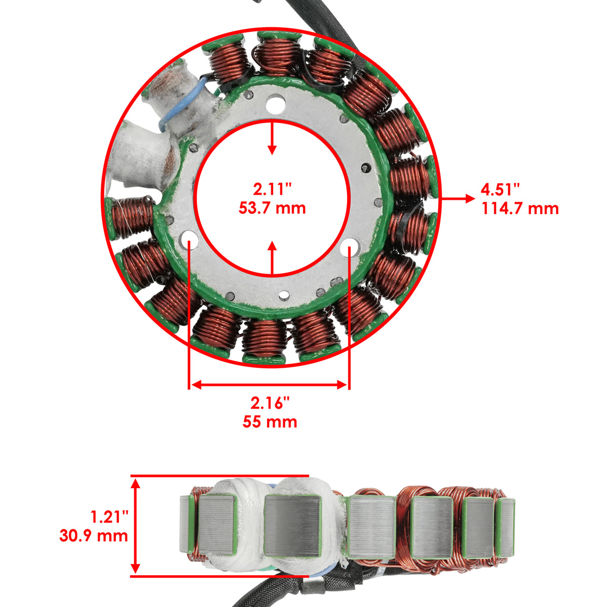 Stator Regulator Rectifier Gasket Replacement for Honda TRX350 FourTrax 4x4 (1986–1987)