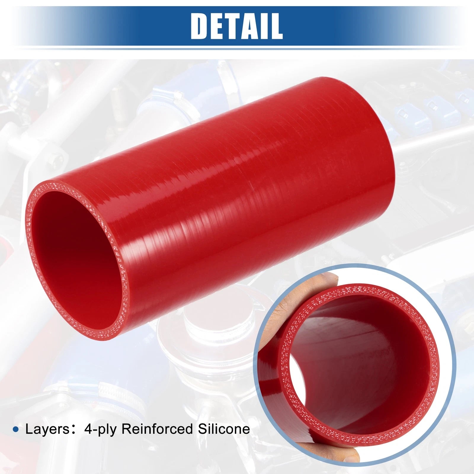 2.5" ID 6" Length Silicone Reducer Hose for Intercooler (Universal)