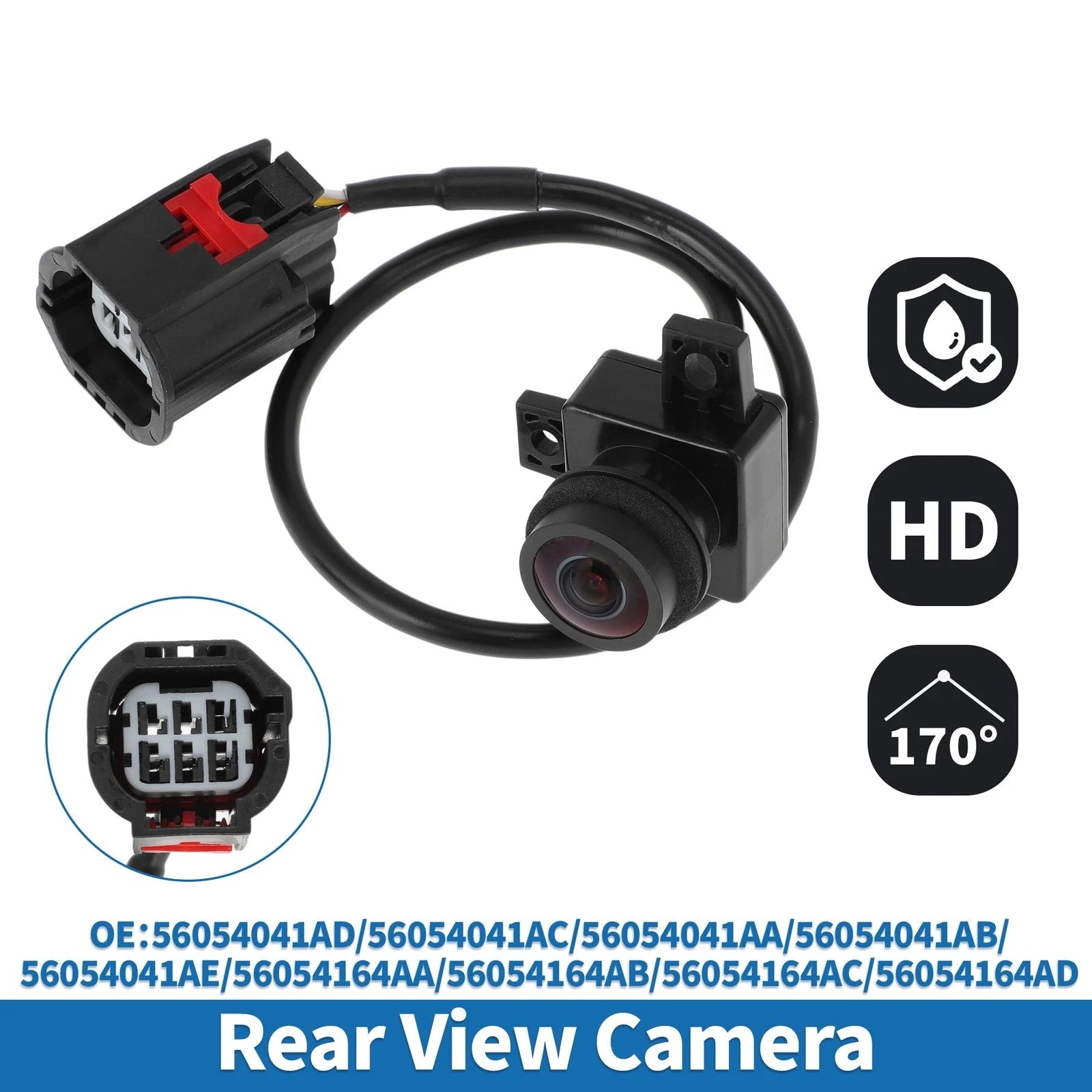 Rear View Park Assist Backup Camera OEM Replacement for Ram 1500 2500 3500 (2015–2024)