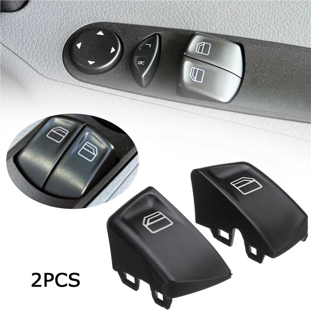 2Pcs For 03-15 Mercedes Vito Sprinter Electric Control Window Switch Button Cap