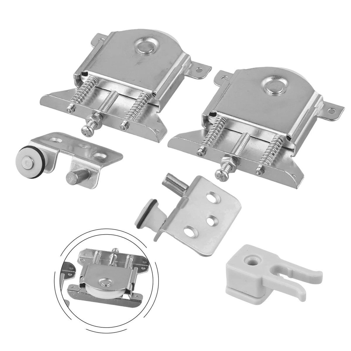 Sliding Door Pulley with Damping Buffer Spring 84x78mm for