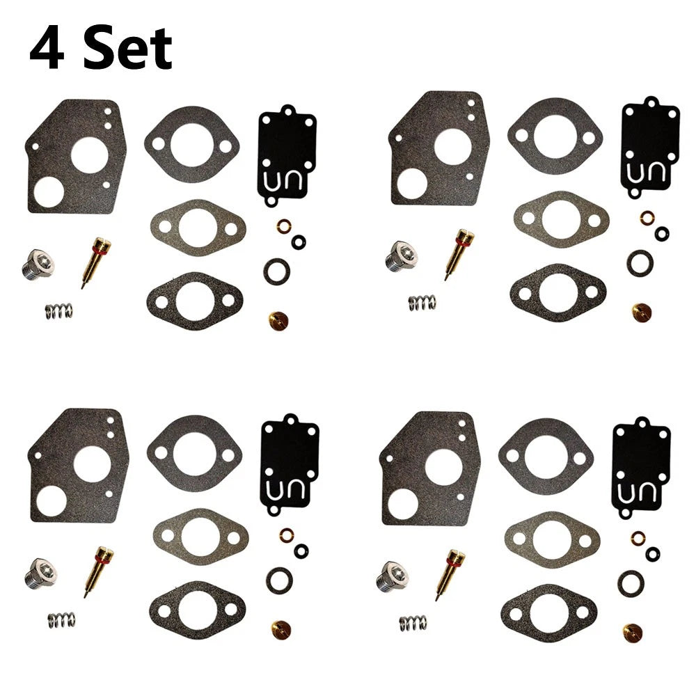 Set of 4 Carburetor Repair Kits for Briggs & Stratton 494624 495606 (3-5HP)