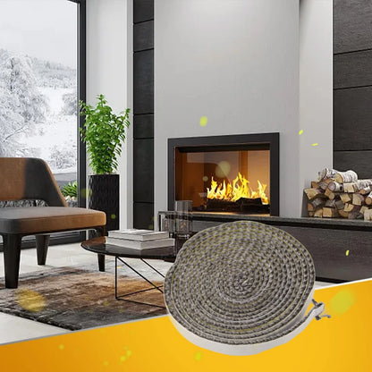 10mm Wide Self-Adhesive Glass Seal for Stove (Fire-Rope)