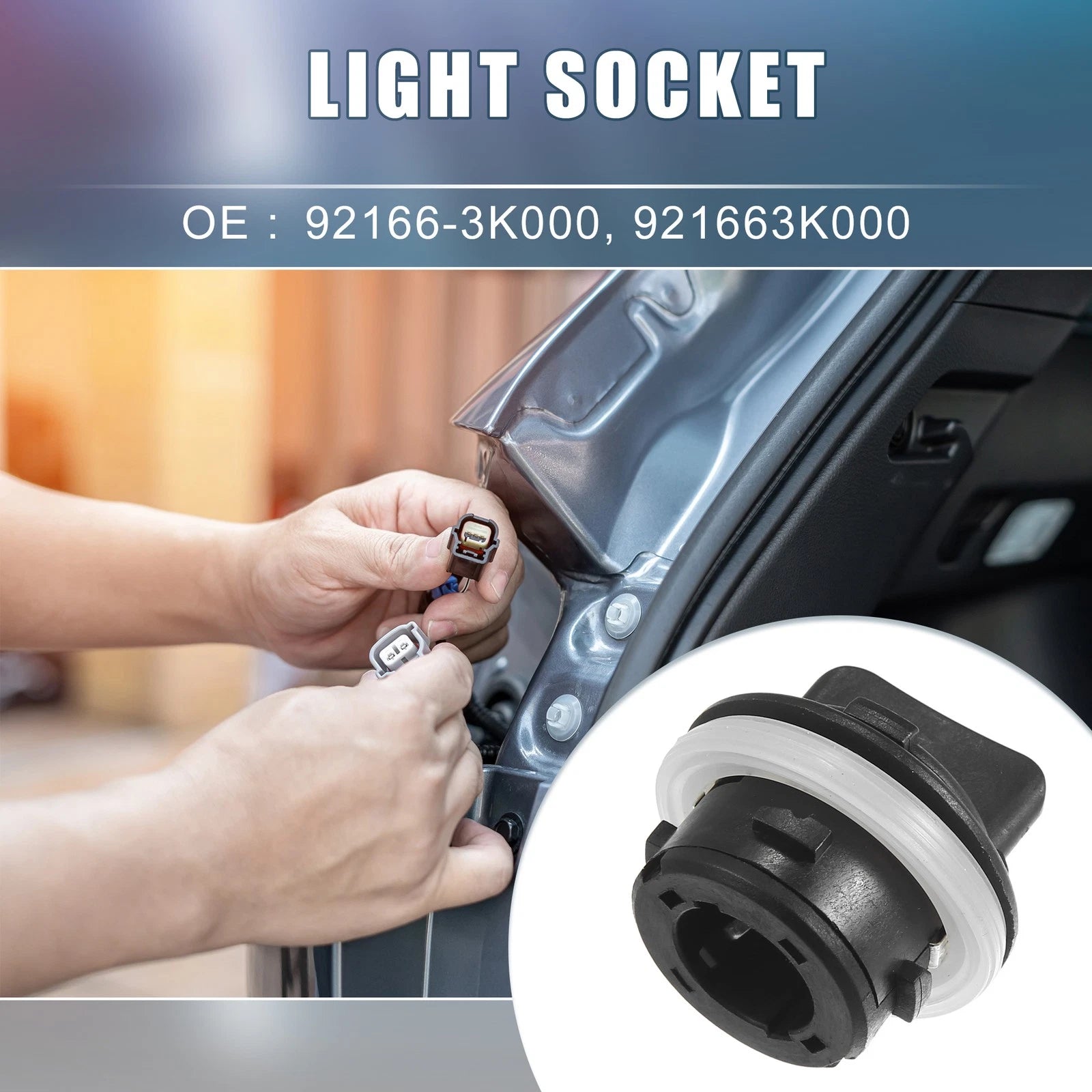 Front Turn Signal Light Bulb Socket for Hyundai Accent Elantra GT (2012–2019)