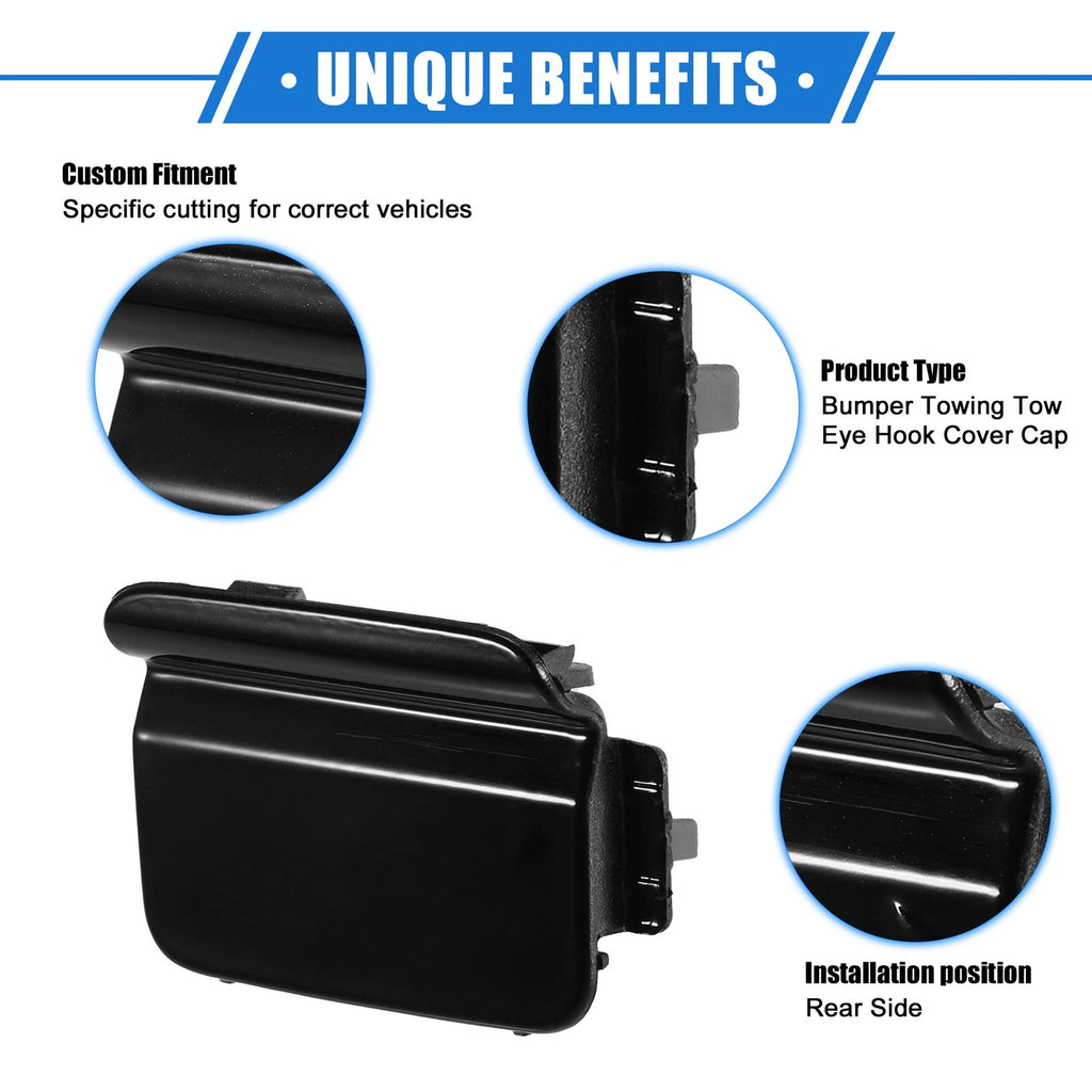 Rear Tow Eye Hook Cover Replacement for BMW 550i 528i 535i (2008–2010)
