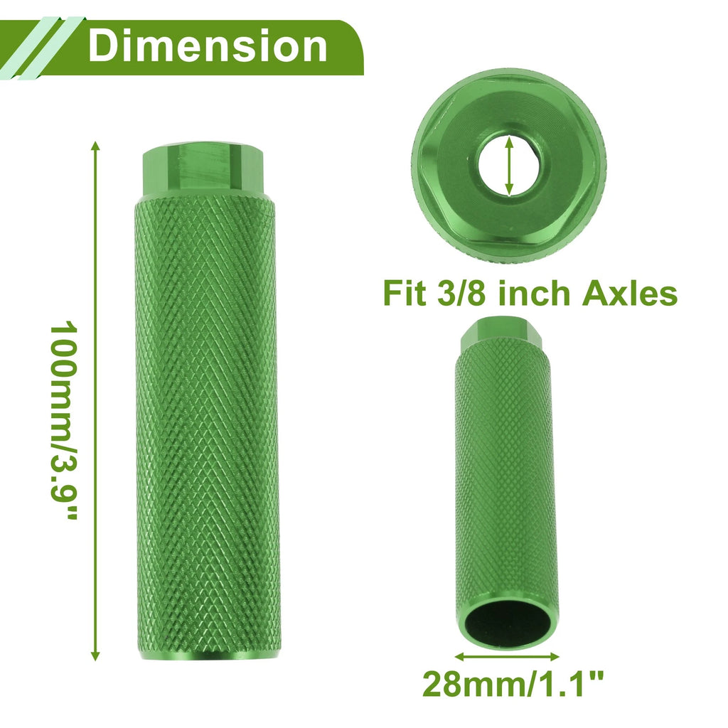 Bike Pegs 100mm Replacement Set for Bicycle Backseats (4 Pcs) (—)