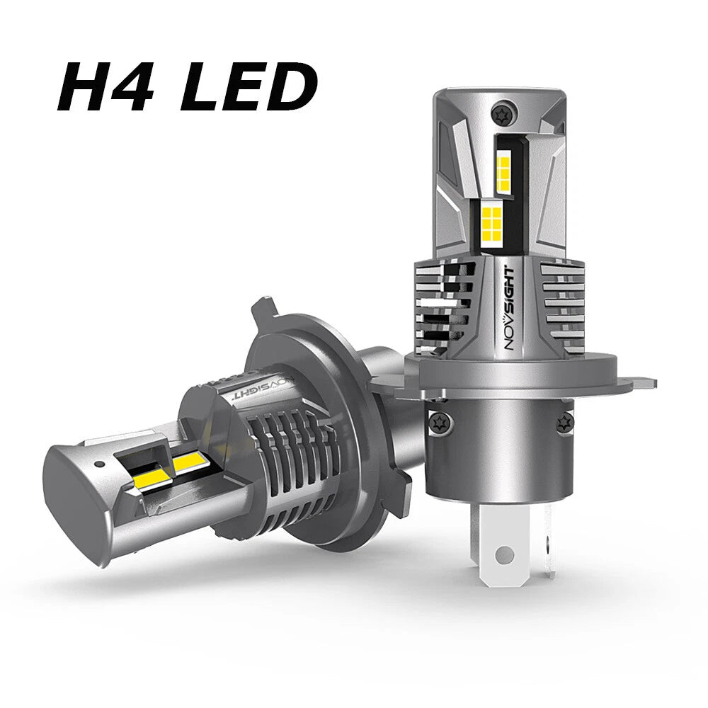 2X H4 LED Headlight Bulbs for NOVSIGHT Conversion Kit (100W 6500K)