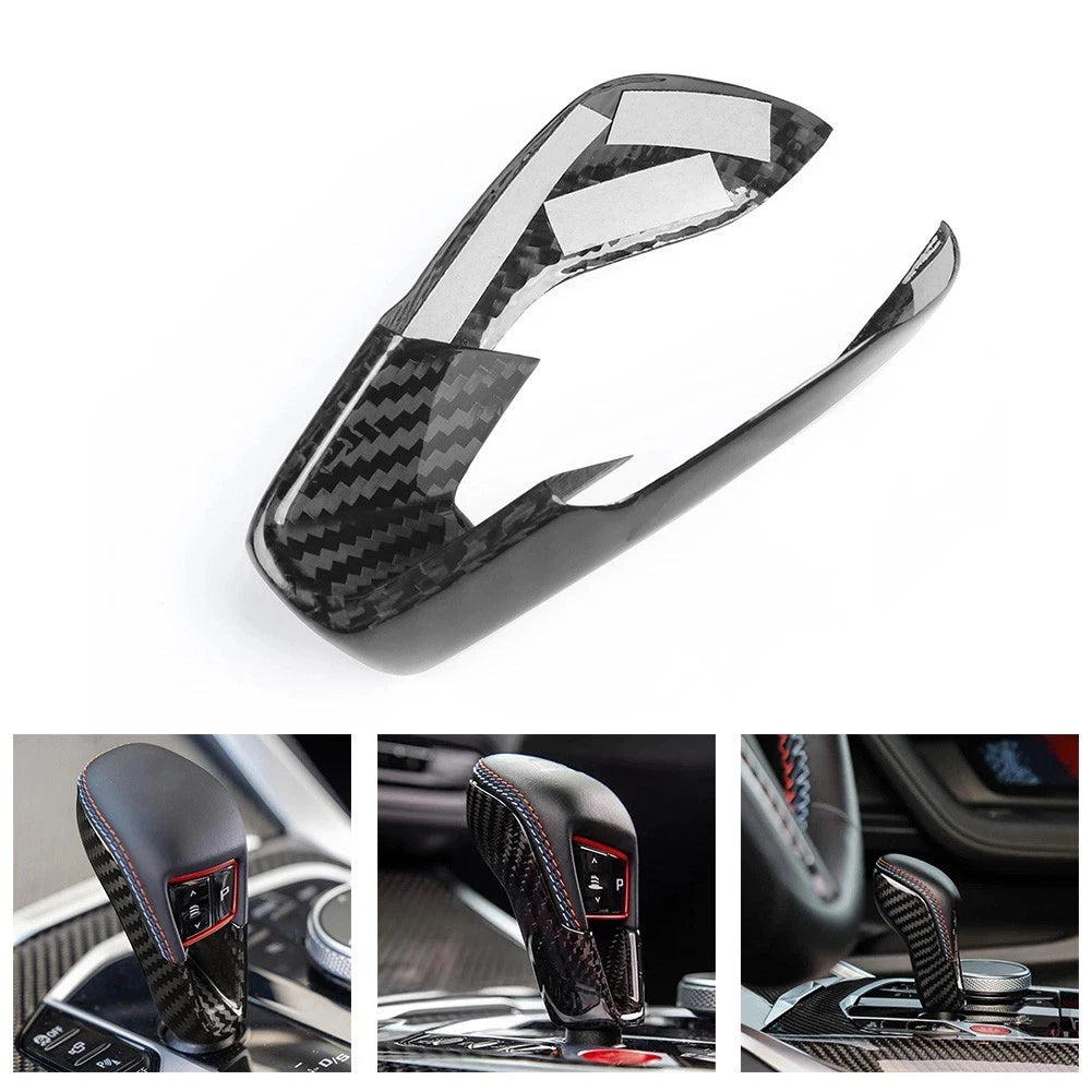 Carbon Fiber Trim Carbon Fiber Gear Shift Easy Installation Auto Accessory