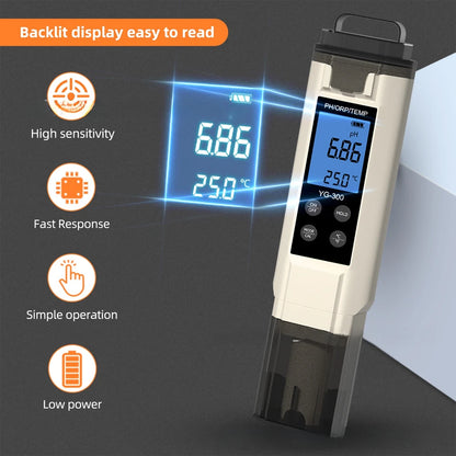3 in 1 PH ORP Temperature Meter for Aquaculture and Pools