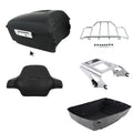 Matte Black Trunk Backrest Rack Mount for Harley Road Glide (2009–2013)