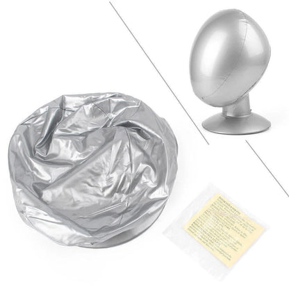 PVC Inflatable Mannequin Head for Hats Show (Durable Silver Torso)