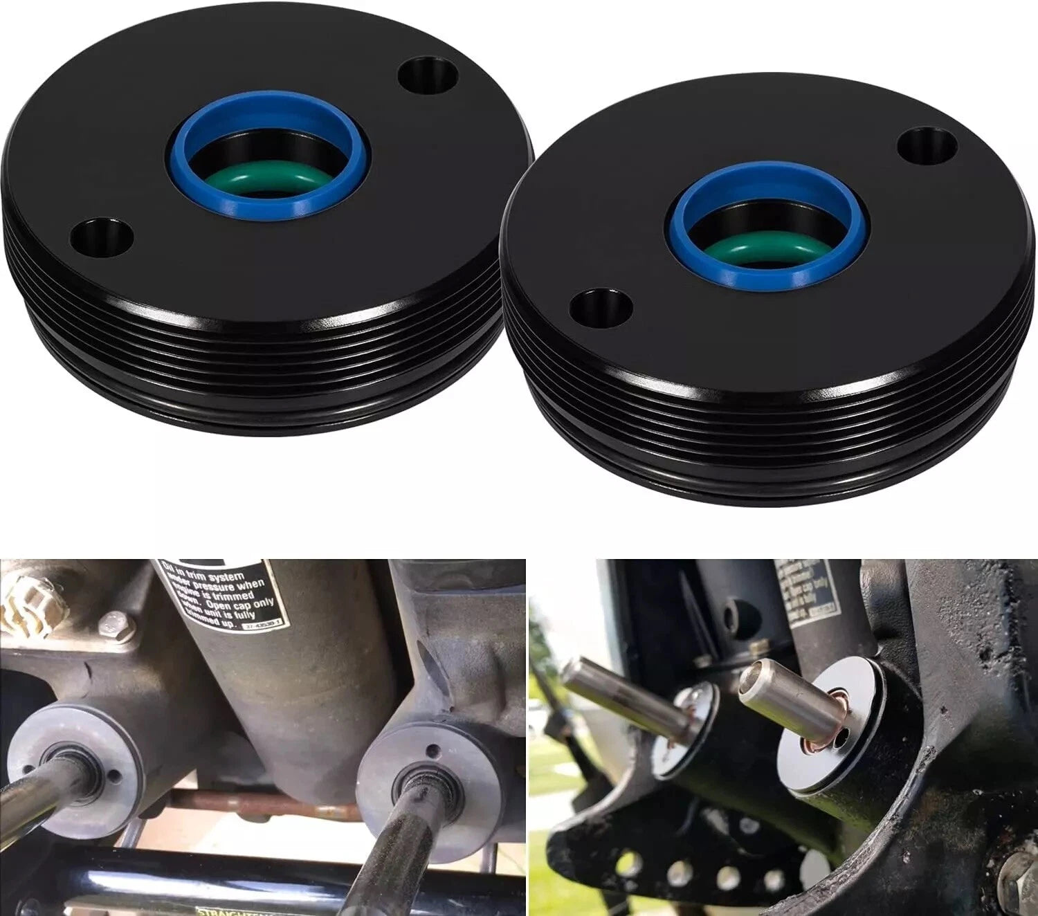 2Pcs Power Trim Tilt Cylinder End Cap for Mercury 135-300 (N/A) 878239