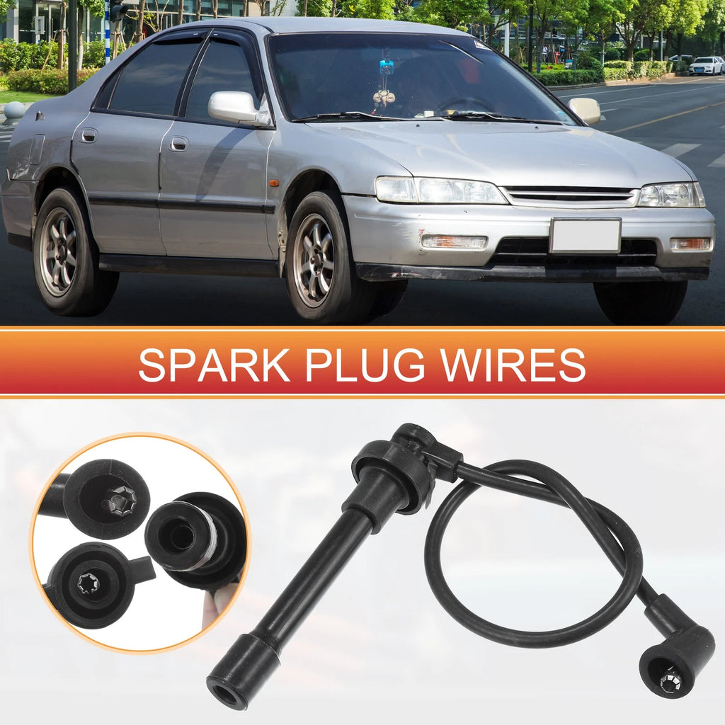 7PC Ignition Spark Plug Wire Coil Set Replacement for Honda Accord (1998–1999)