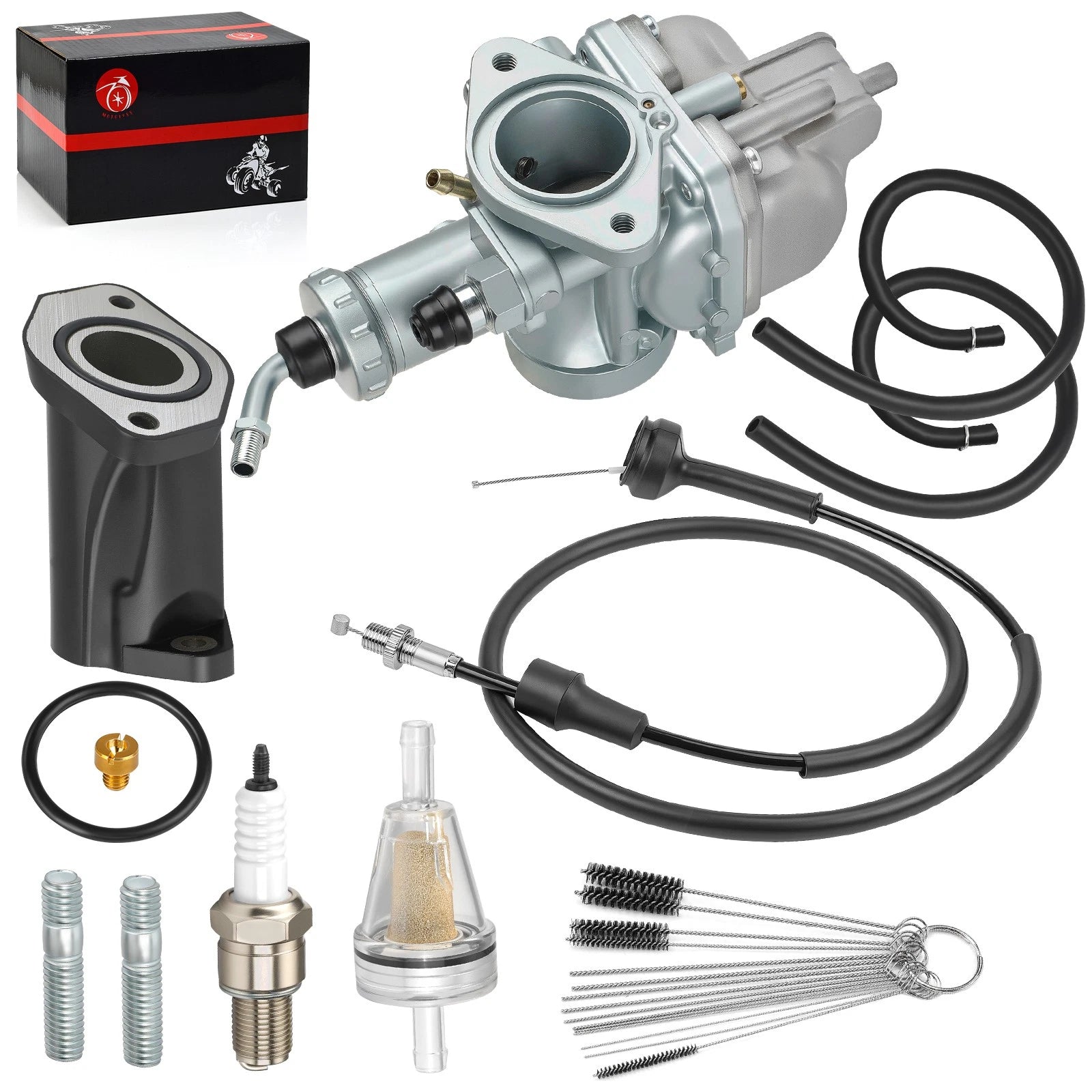 Carburetor Kit for Yamaha Timberwolf YFB250 (1992–2000) w/ Throttle Cable