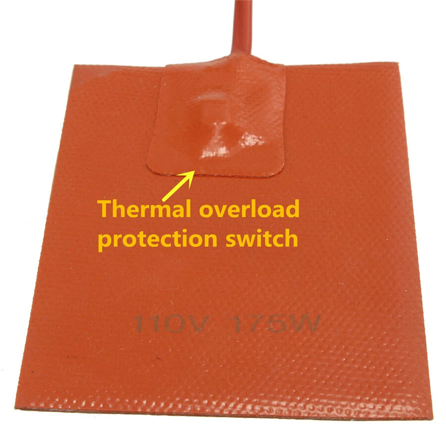 Silicone Heater Pad for Engine Oil Pan Tank (110V 175W)