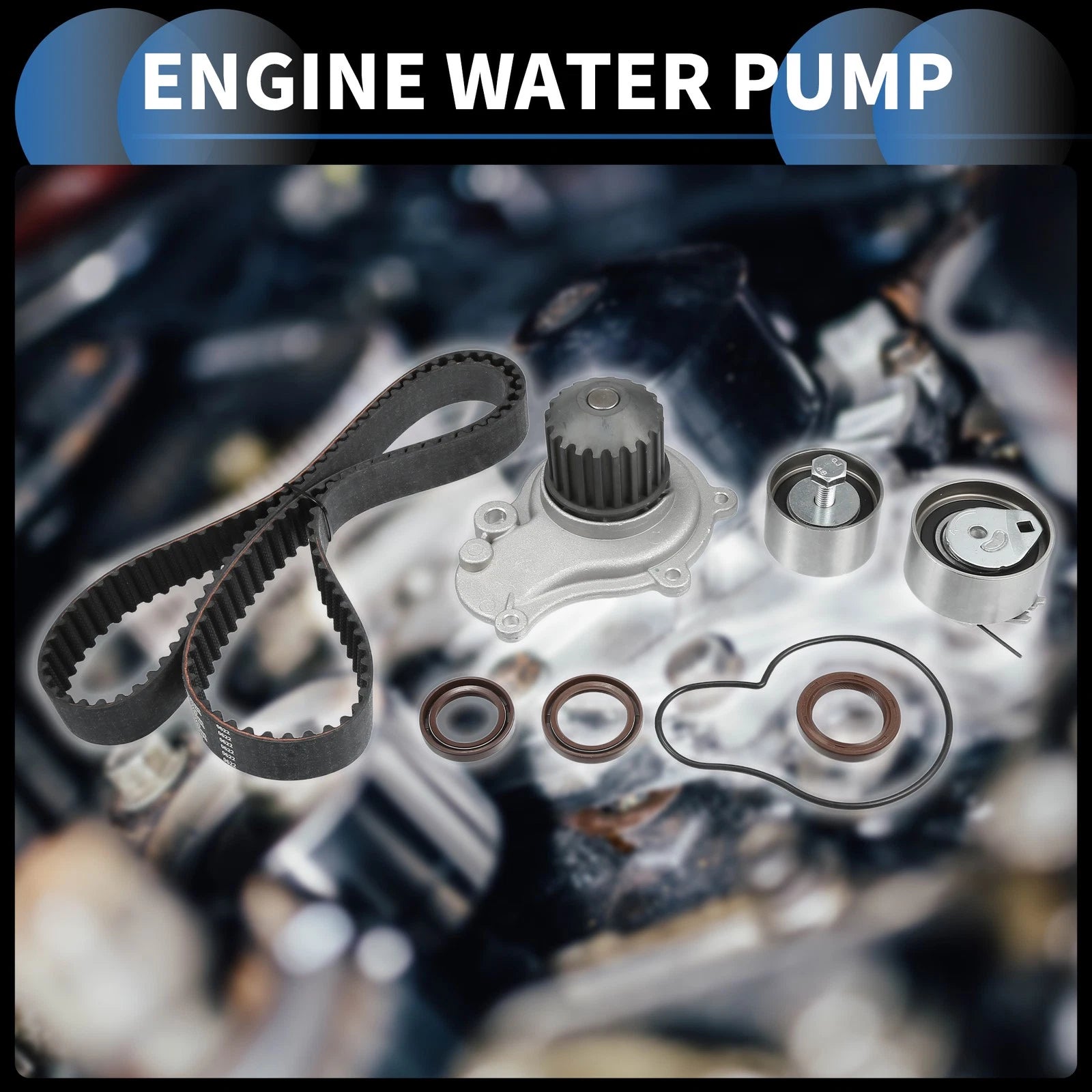 Water Pump with Seals and Tensioner Kit for Chrysler Cirrus (1995–2000)