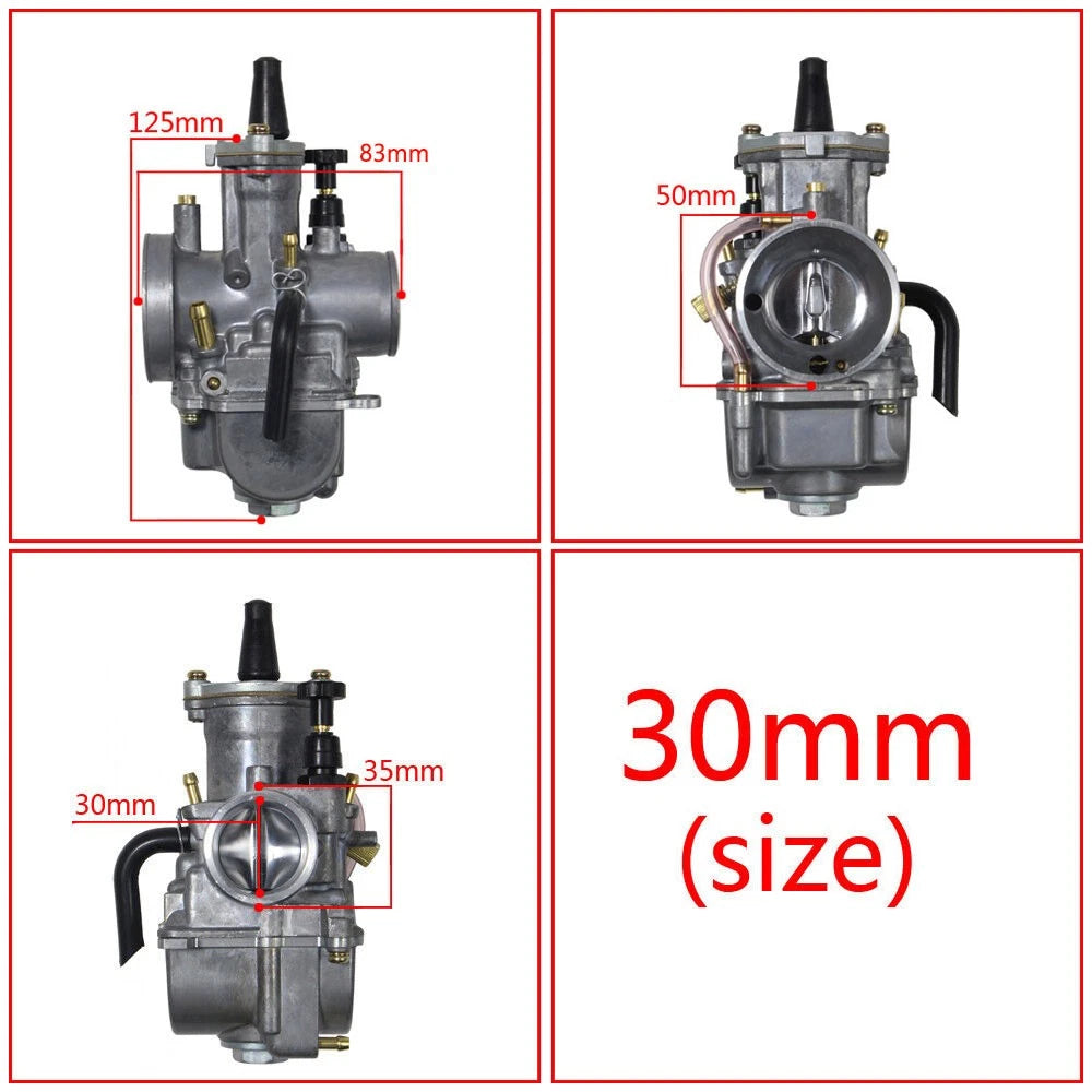 30mm Carburetor for Motorcycle ATV UTV (150-250cc)