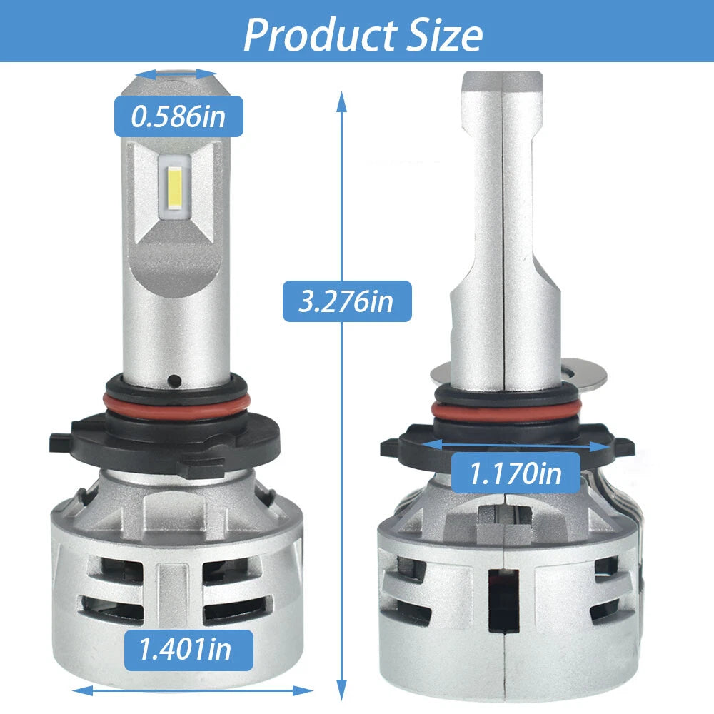 2X 9005 HB3 Headlight Bulbs Conversion Kit for - LED 10000LM