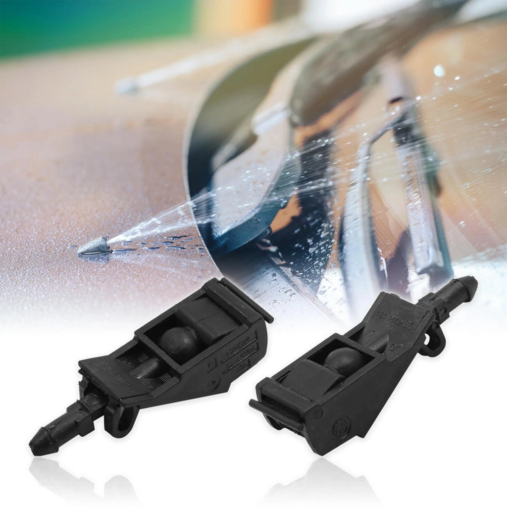 2 Pcs Front Windshield Wiper Nozzles Spray Jet for Volkswagen Golf (2004–2014)
