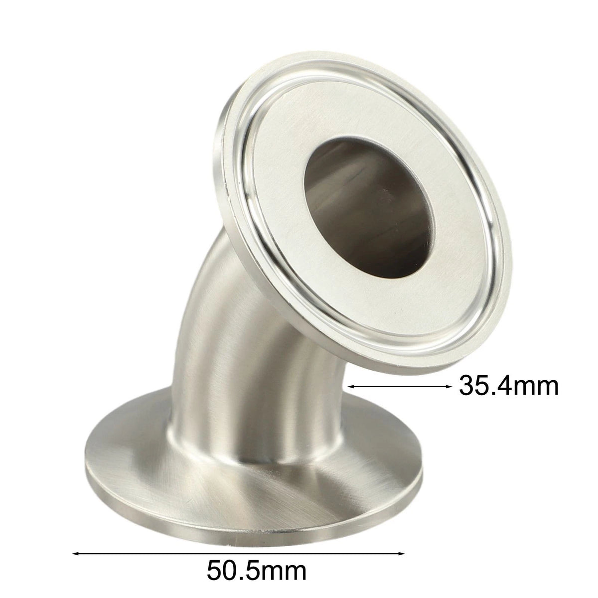 304 Stainless Steel Clamp 45 Degree Elbow Pipe Fitting for Systems