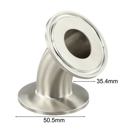 304 Stainless Steel Clamp 45 Degree Elbow Pipe Fitting for Systems