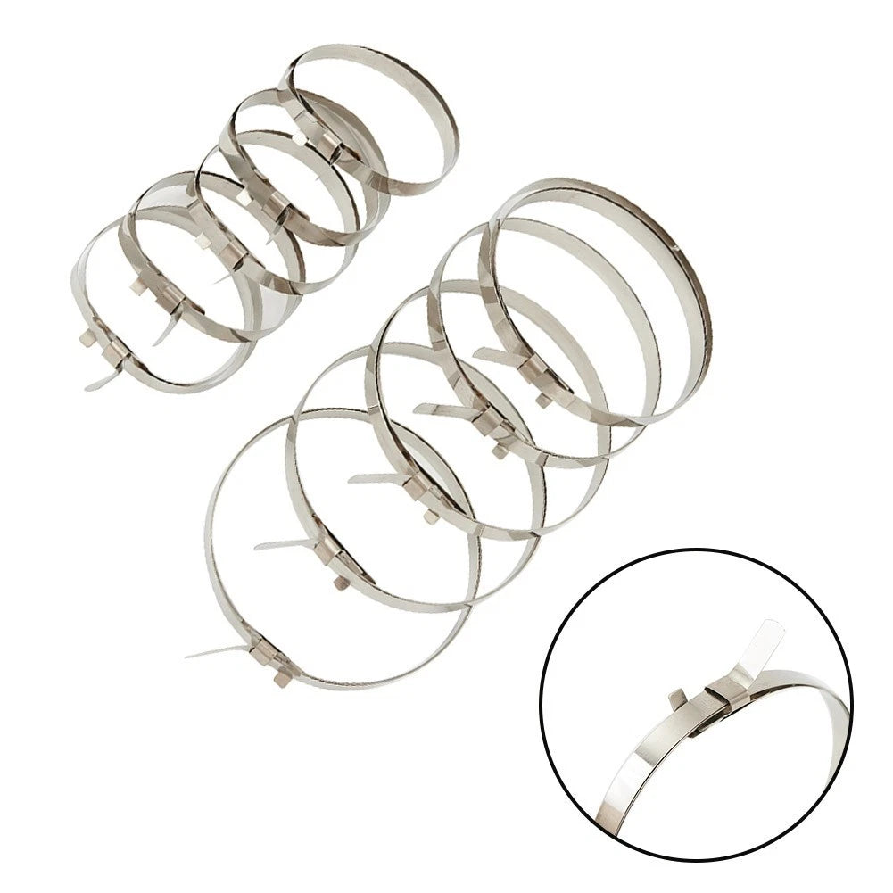 10 PCS Stainless Steel Boot Clamp Set for Axle Joint Applications