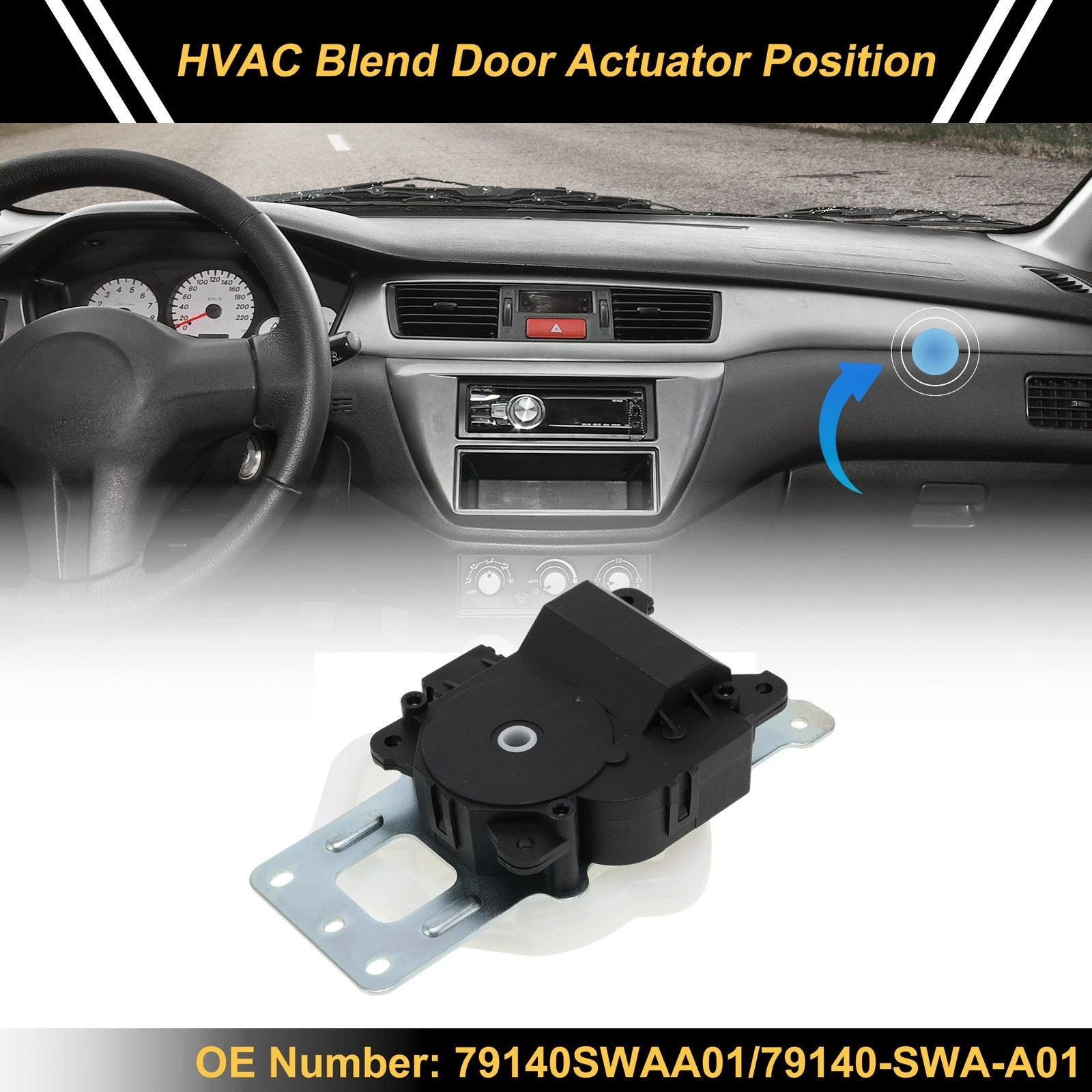 HVAC Heater Blend Door Actuator Replacement for Honda CR-V (2007–2011)