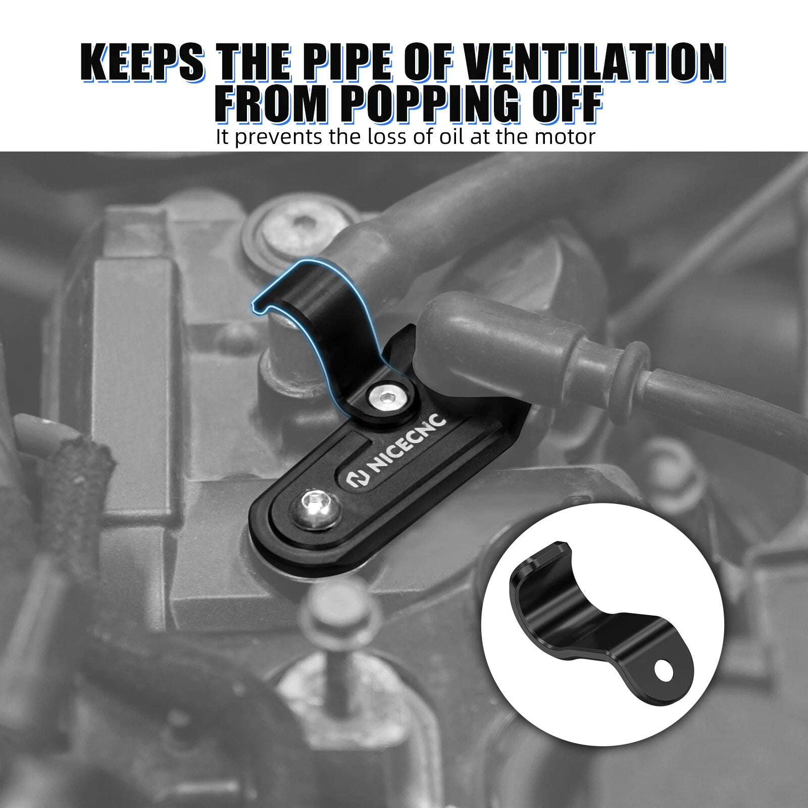 Spark Plug Boot Hold Down for Yamaha YFZ450R/RSE (2009–2023)