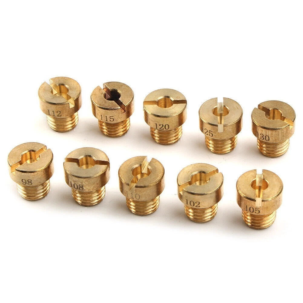 10Pcs Main Jets Kit for Dellorto PHBG SHA 6mm Carburetor