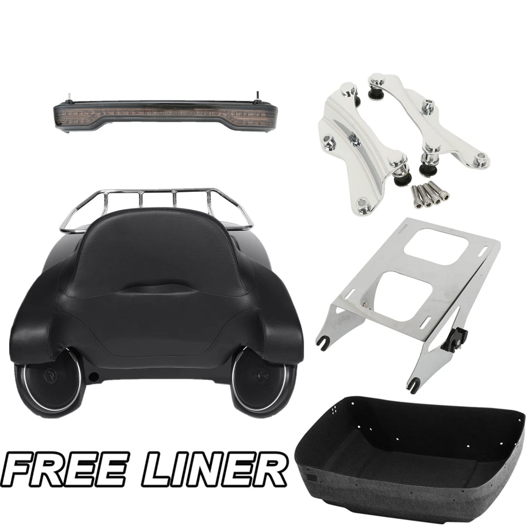 Trunk Pad Tail Light Rack Speakers for Harley Electra Glide (2014–2026)