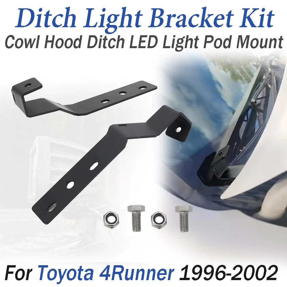 Ditch Light Mounting Bracket with Bolts & Nut Kit for Toyota 4Runner (1996–2002)