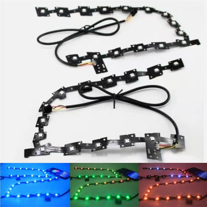 Multicolor LED Panel DRL APP BT Control Left & Right For Chrysler 300C 2011-2020