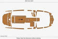 EVA Pad for Axis A225 (2023) - Cockpit Swim Platform Teak Deck Flooring Mat