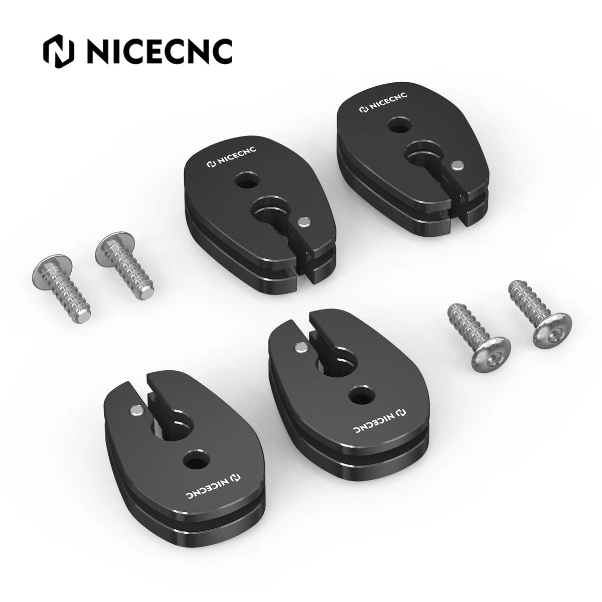 Slotted Blinker Stalk Elimination Adapter Plate Kit for Kawasaki KLR 650 (2008–2018)