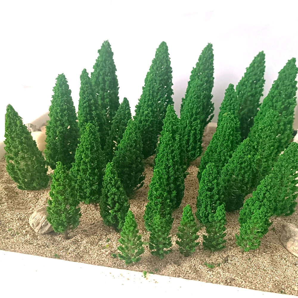 30Pcs Model Trees for Train Railroad Scenery Landscape