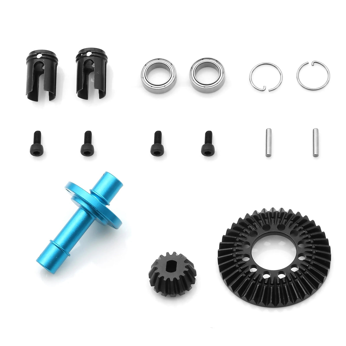 Front Straight Axis Kit for Tamiya TT02 XV02 XM01 (39T, 22047)