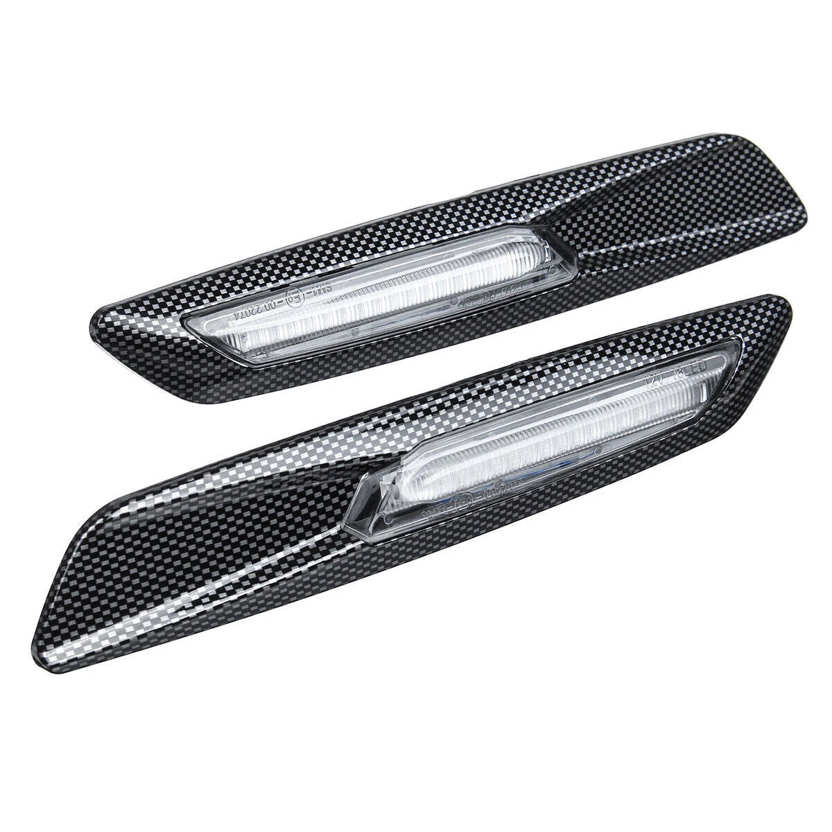 Carbon Look Side Marker Turn Signal Lights for BMW E82 E87 E88 E90 E91 E92 E60