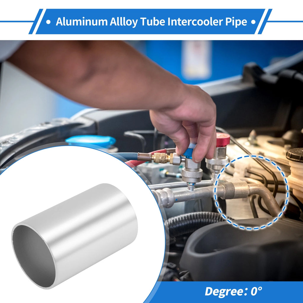 2.01" OD Intercooler Pipe for - Brushed Silver Tone