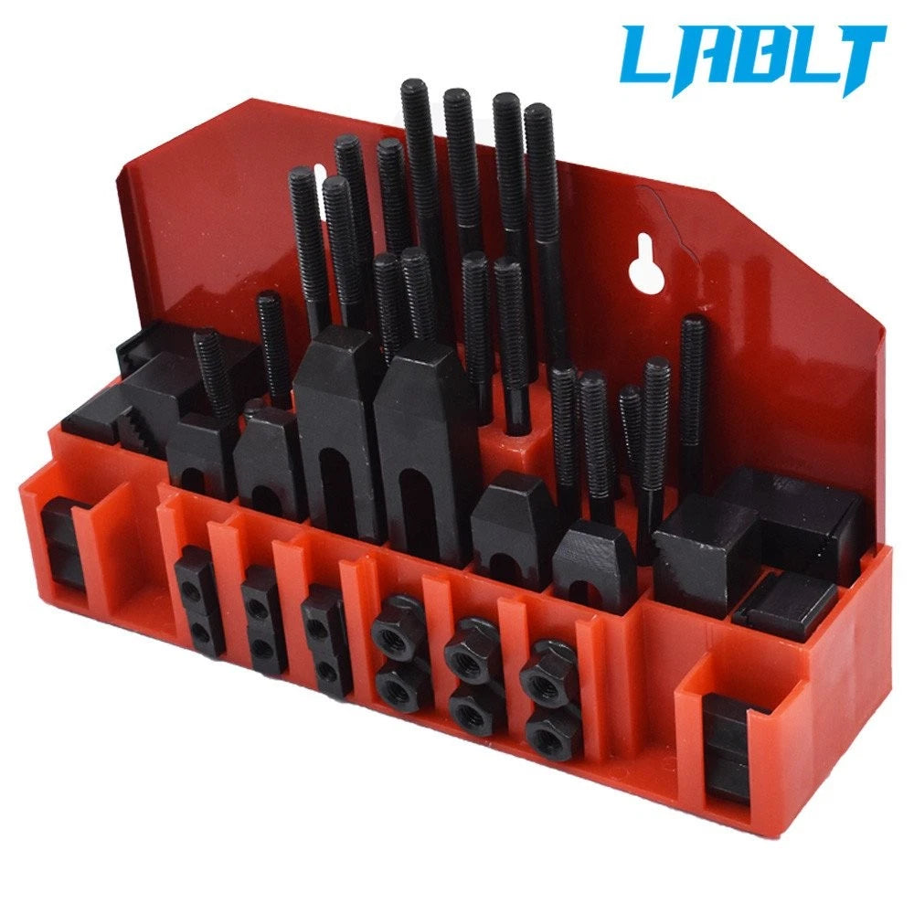 58 Pcs T-Slot Clamping Kit for Mill Setup (3/8-16)