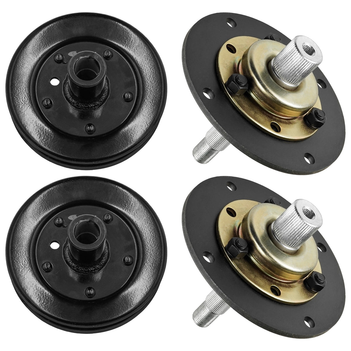 Deck Spindle and Pulley Kit for White Outdoor LT14 LT15 LT16 LT19 (42")