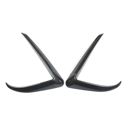 2X Front Fog Light Eyebrow Cover Trim for Tesla Model 3 (2017–2022)