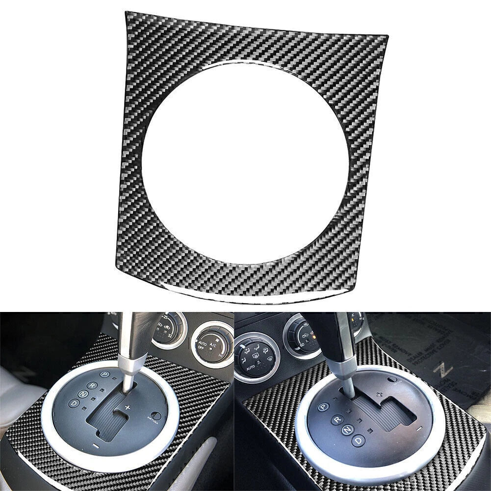 Carbon Fiber Interior Gear Shift Panel for Nissan 350Z (2003–2009)