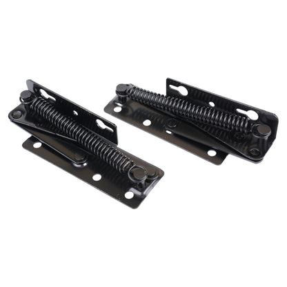 2Pcs Adjustable Angle Mechanism Hinge for Sofa Bed Hardware Black Steel