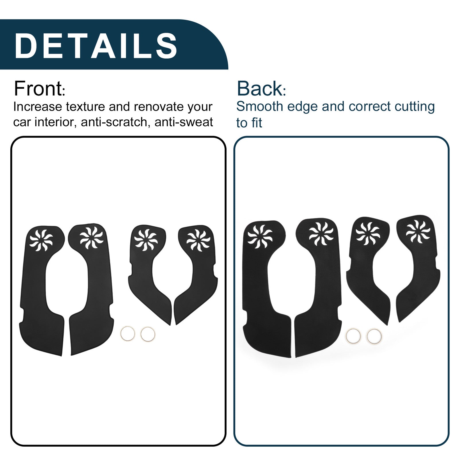 Car Door Anti Kick Pad Sticker Protector for Volkswagen Sagitar (2012–2015) Set