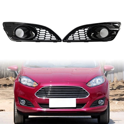 2X Front Bumper Grille Fog Light Cover for Ford Fiesta (2012–2016)