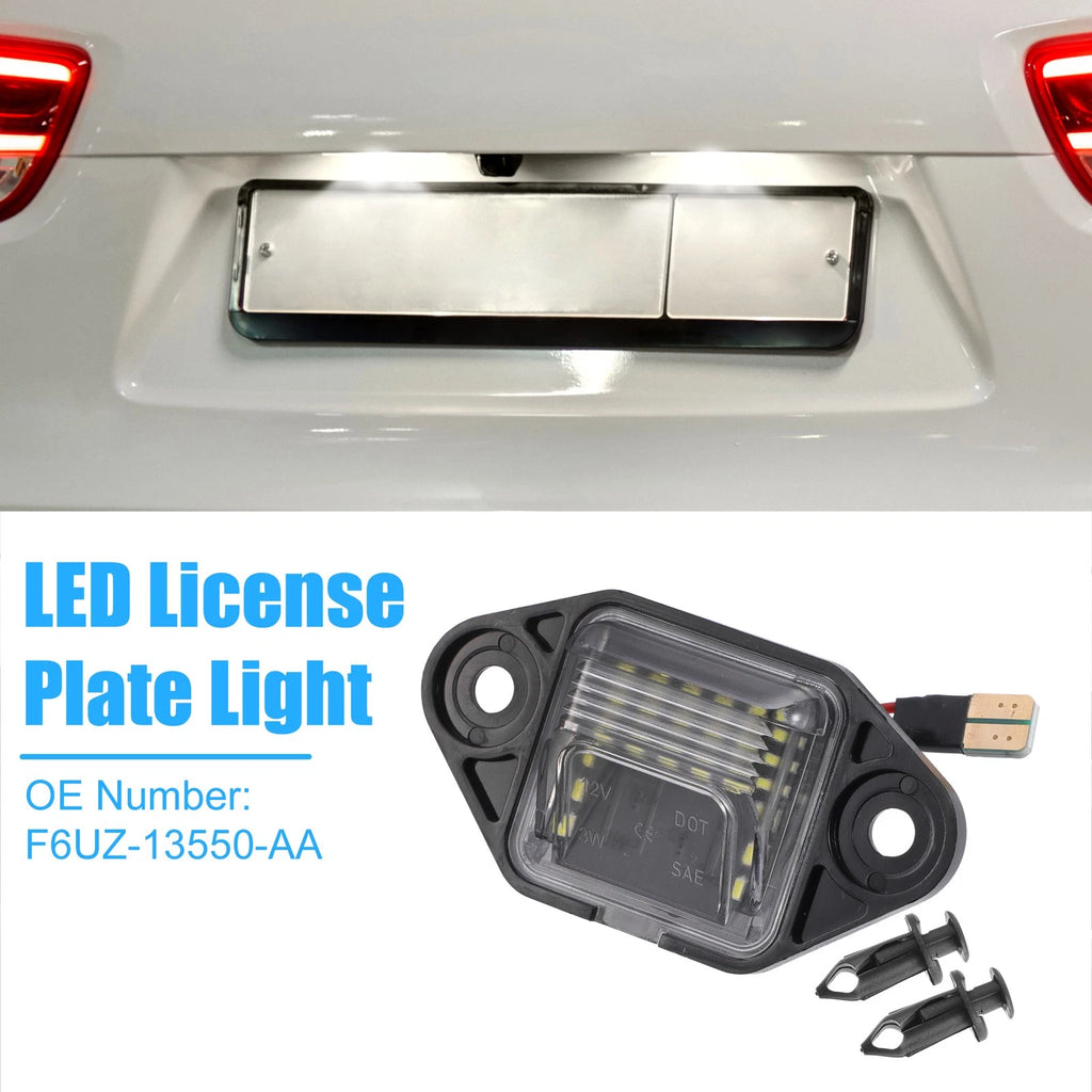 License Plate Light 6500K White LED Replacement for Ford E-150 E-250 (2003–2014)