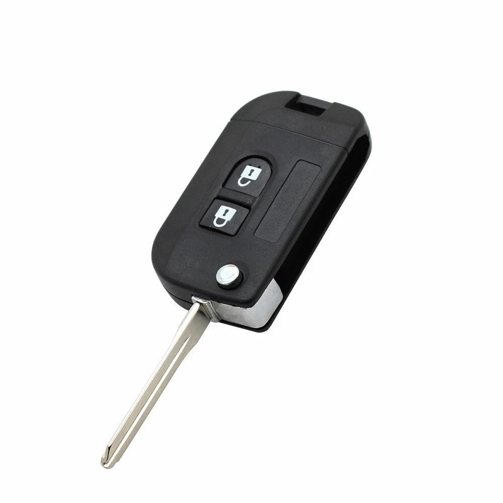 Remote Control Key Housing Shell 2 Button for Nissan Qashqai 350Z X-Trail Almera (2000–2023)