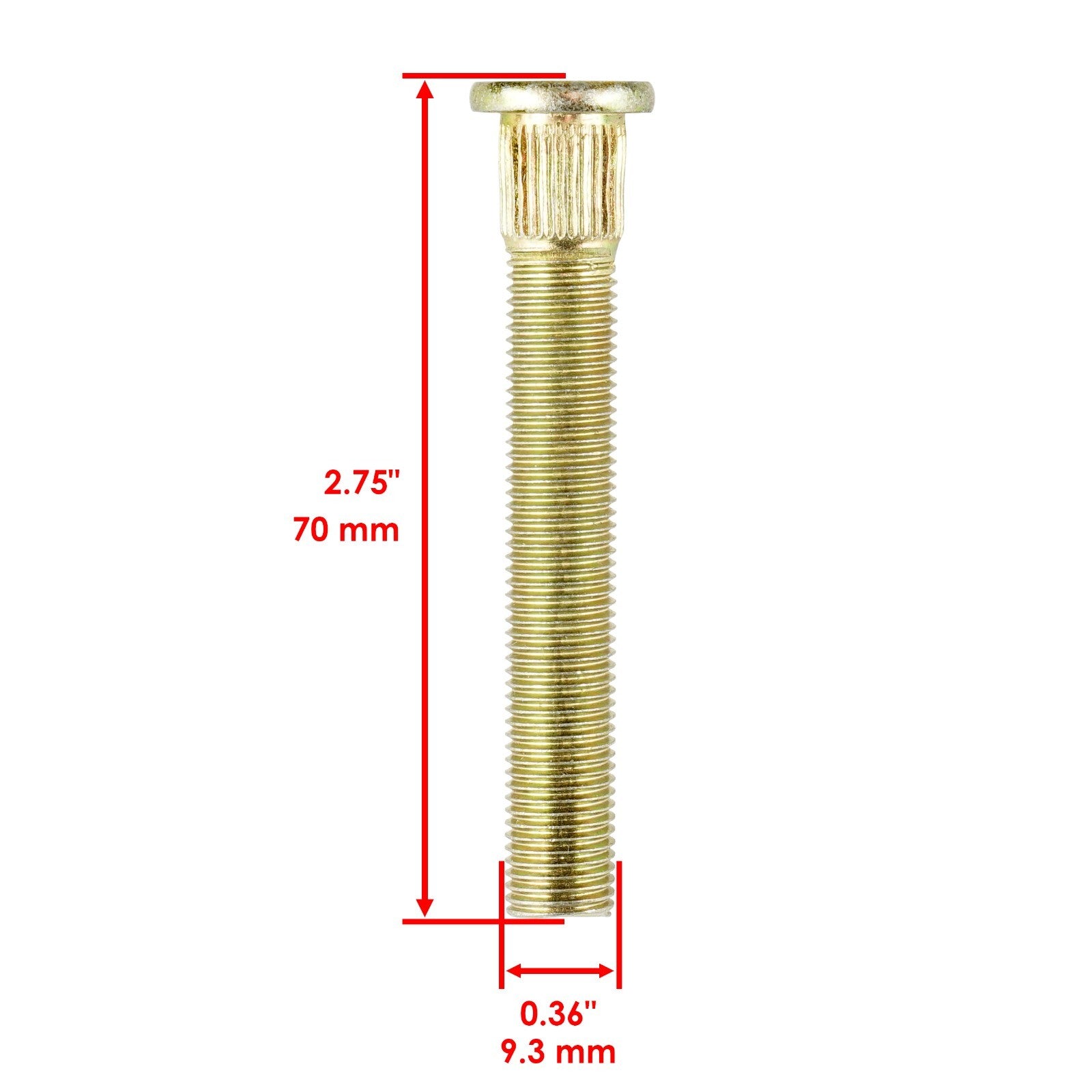 Front Wheel Hub and Studs for Polaris RZR 570 EFI (2012–2013)